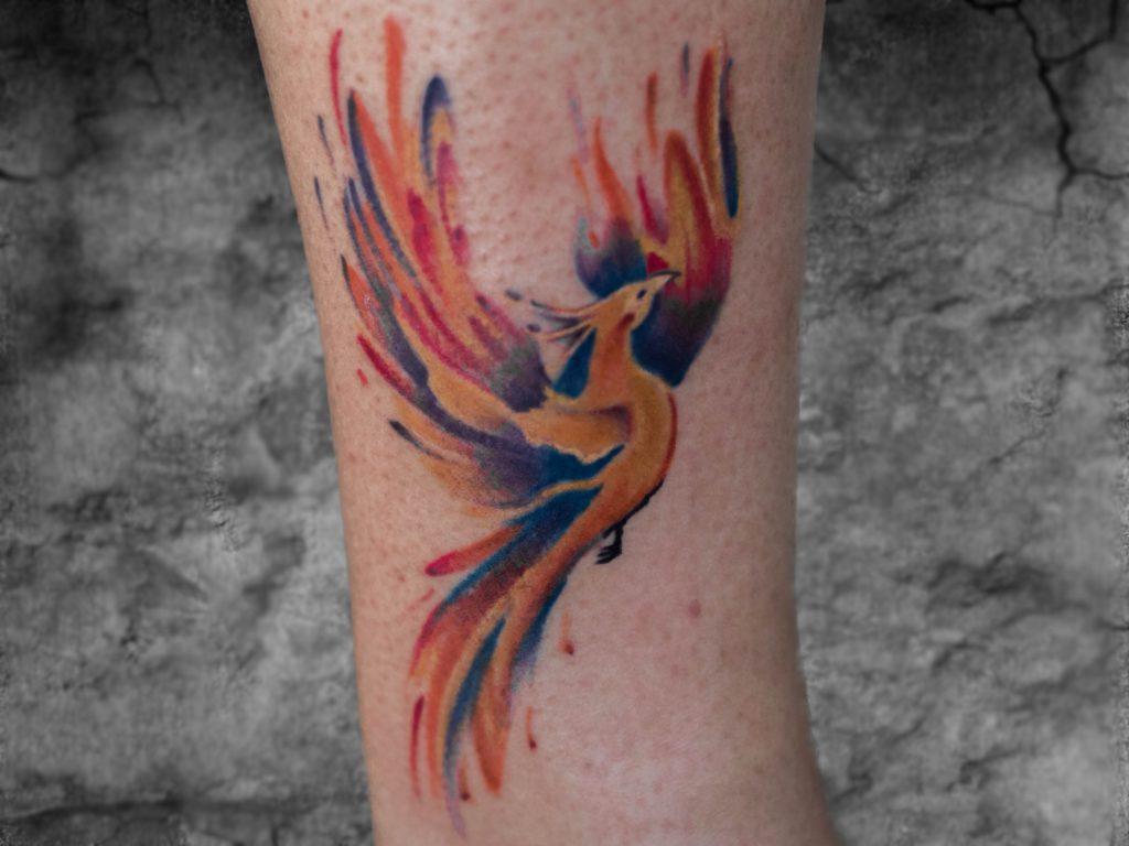 Blessed By Jess_la | Here's a beautiful Phoenix Tattoo that I did last  night. I hope you guys like it. . . . #tattoo #tattoos #phoenixtattoo # phoenix #color... | Instagram