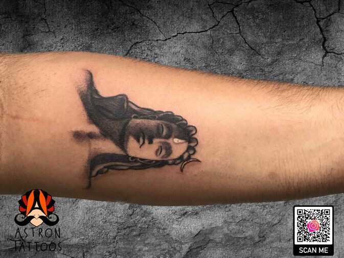 Adiyogi Portrait Tattoo: A Masterpiece by Pradeep at Astron Tattoos