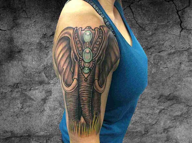 Elephant Half Sleeve Tattoo: Crafting Majesty with Pradeep at Astron Tattoos